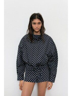 ZARA PUFFED POLKA DOT JACKET
